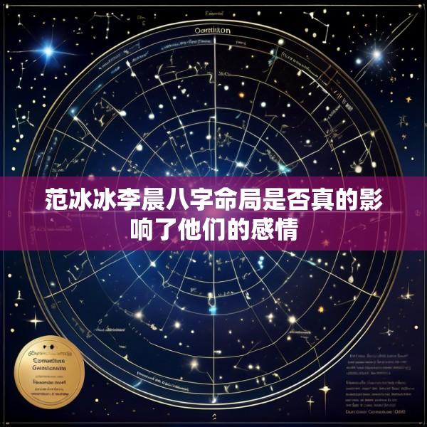 范冰冰李晨八字命局是否真的影响了他们的感情