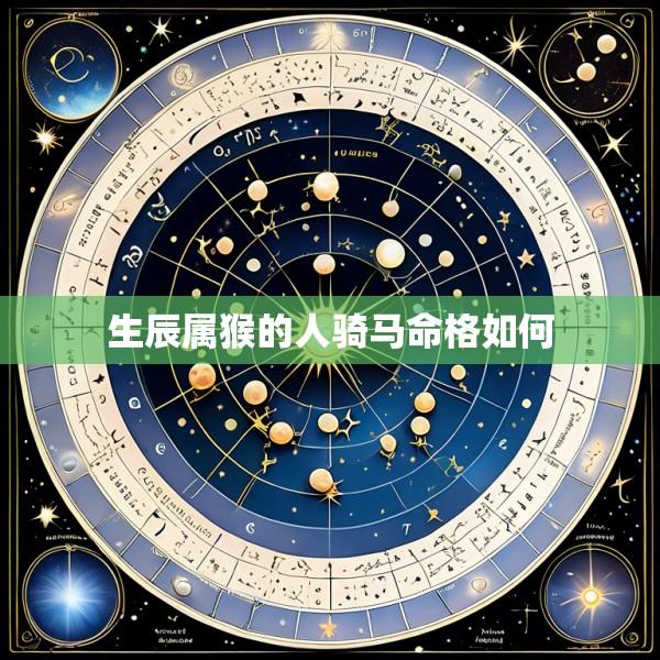 生辰属猴的人骑马命格如何