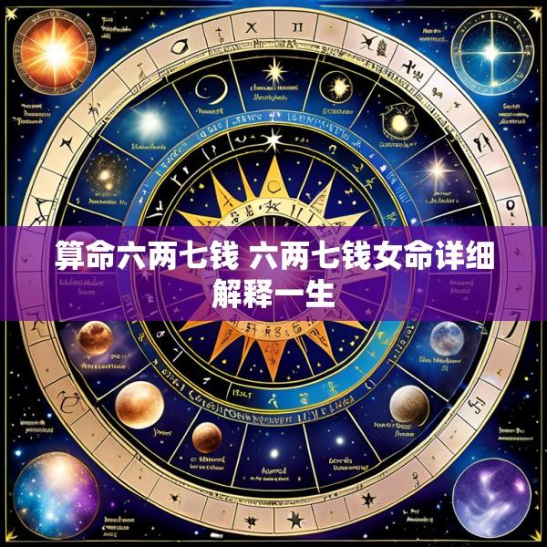 算命六两七钱 六两七钱女命详细解释一生