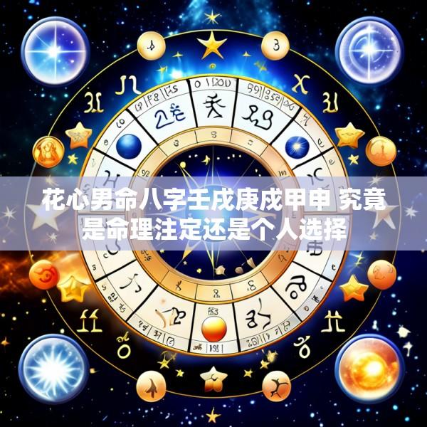 花心男命八字壬戌庚戍甲申 究竟是命理注定还是个人选择