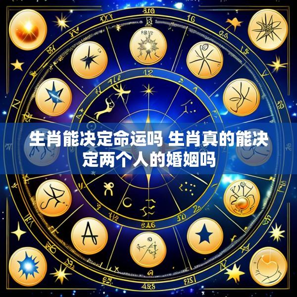 生肖能决定命运吗 生肖真的能决定两个人的婚姻吗