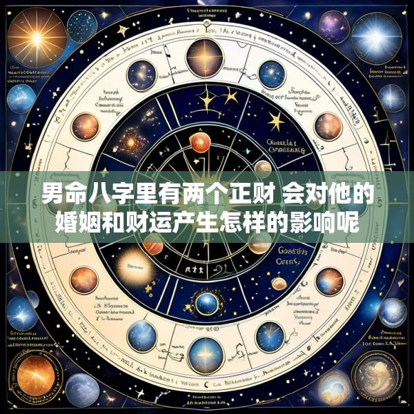 男命八字里有两个正财 会对他的婚姻和财运产生怎样的影响呢