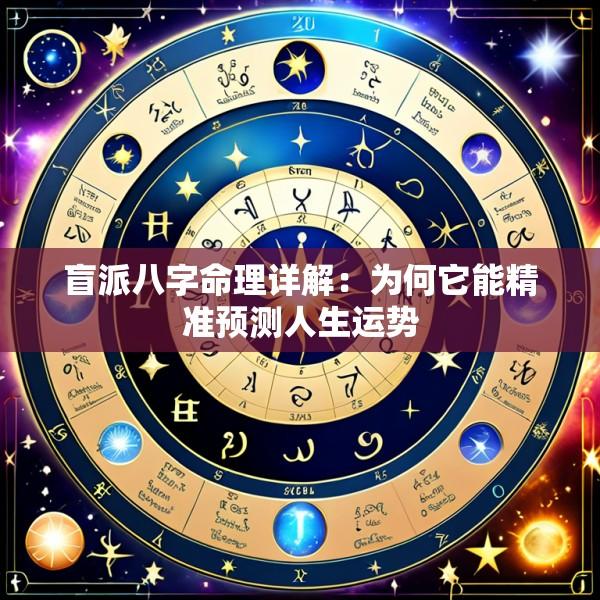 盲派八字命理详解：为何它能精准预测人生运势