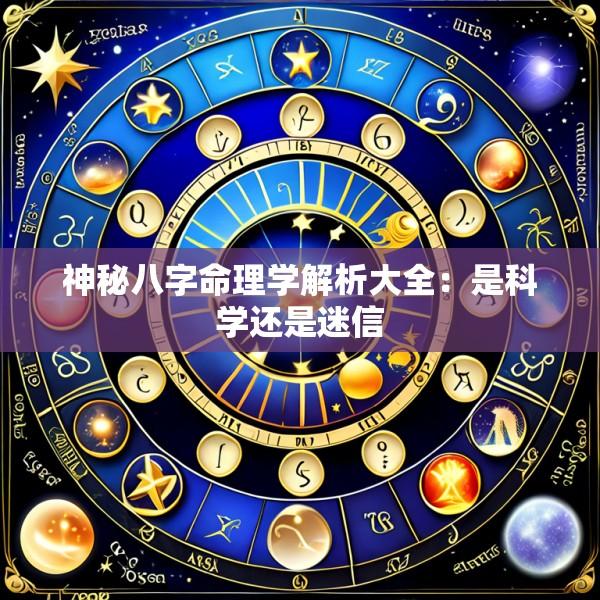 神秘八字命理学解析大全：是科学还是迷信