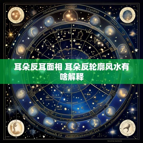 耳朵反耳面相 耳朵反轮廓风水有啥解释