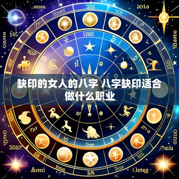 缺印的女人的八字 八字缺印适合做什么职业