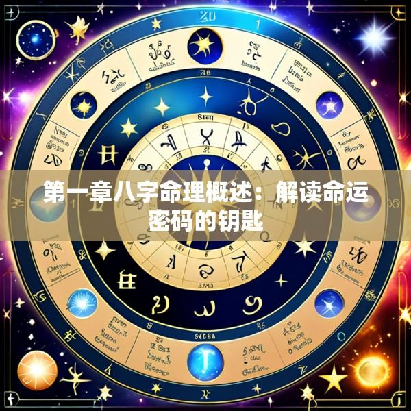 第一章八字命理概述：解读命运密码的钥匙