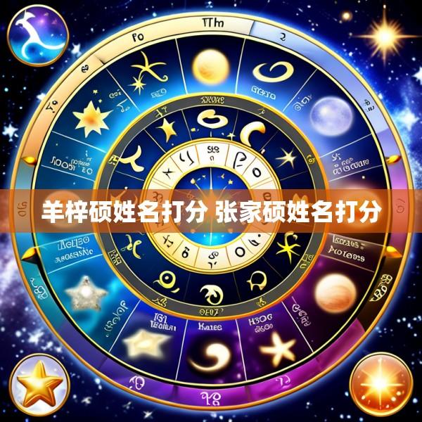 羊梓硕姓名打分 张家硕姓名打分