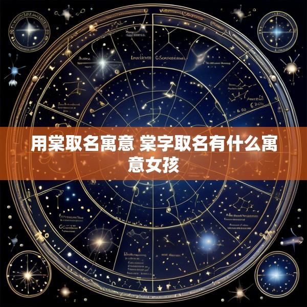 用棠取名寓意 棠字取名有什么寓意女孩