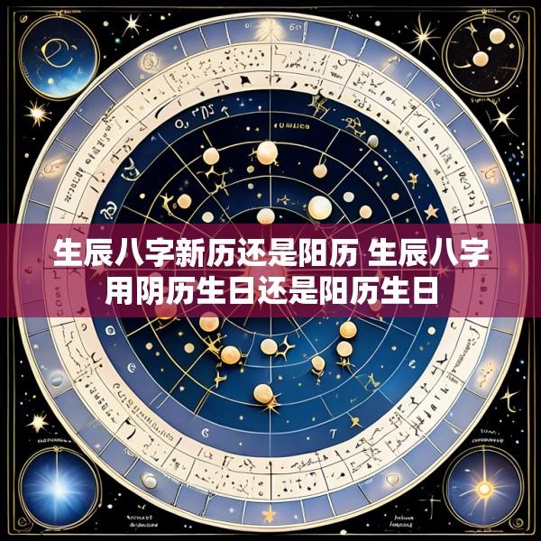 生辰八字新历还是阳历 生辰八字用阴历生日还是阳历生日