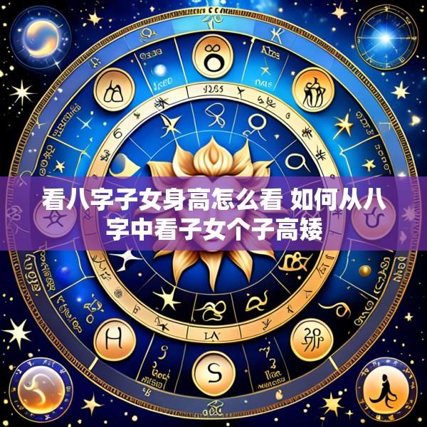 看八字子女身高怎么看 如何从八字中看子女个子高矮
