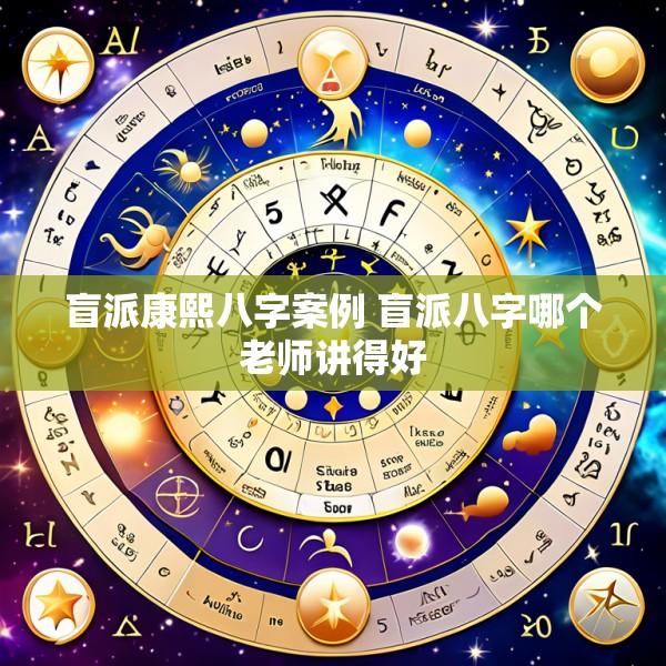 盲派康熙八字案例 盲派八字哪个老师讲得好