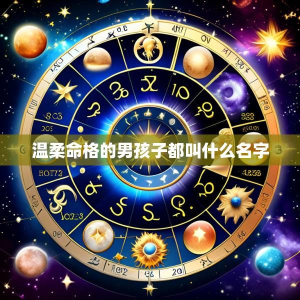 温柔命格的男孩子都叫什么名字