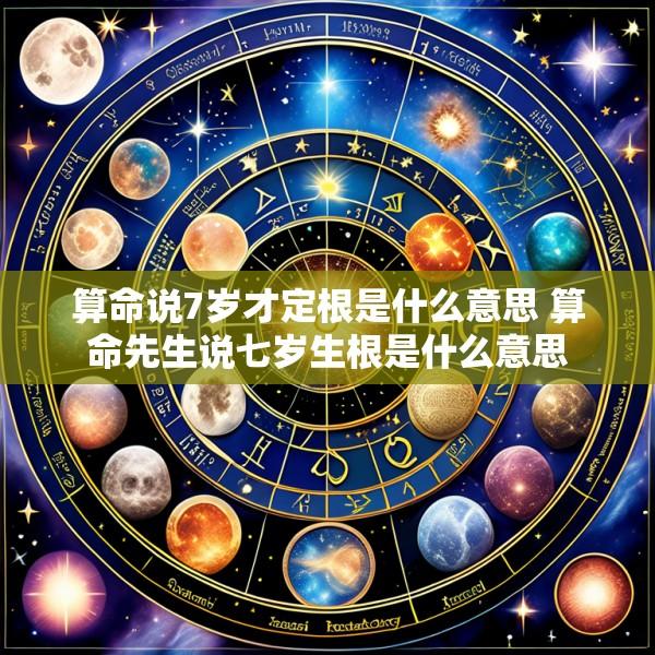 算命说7岁才定根是什么意思 算命先生说七岁生根是什么意思