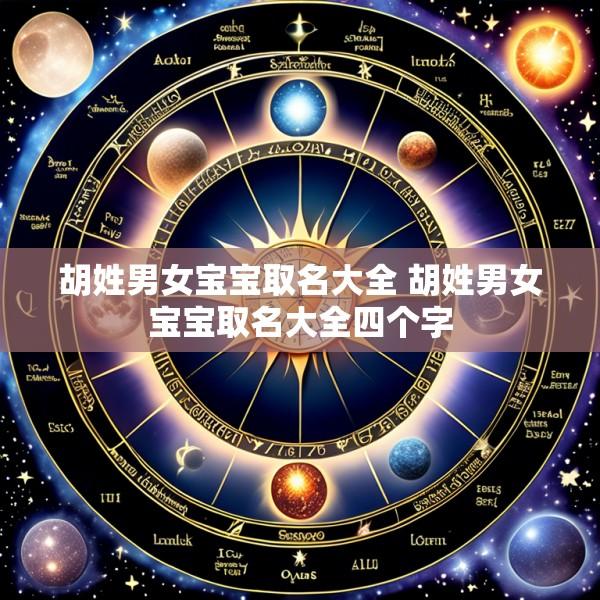 胡姓男女宝宝取名大全 胡姓男女宝宝取名大全四个字