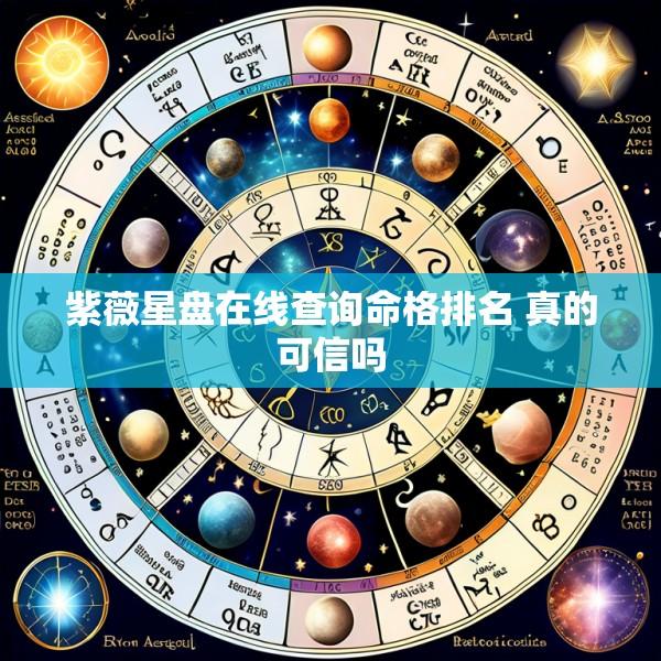 紫薇星盘在线查询命格排名 真的可信吗