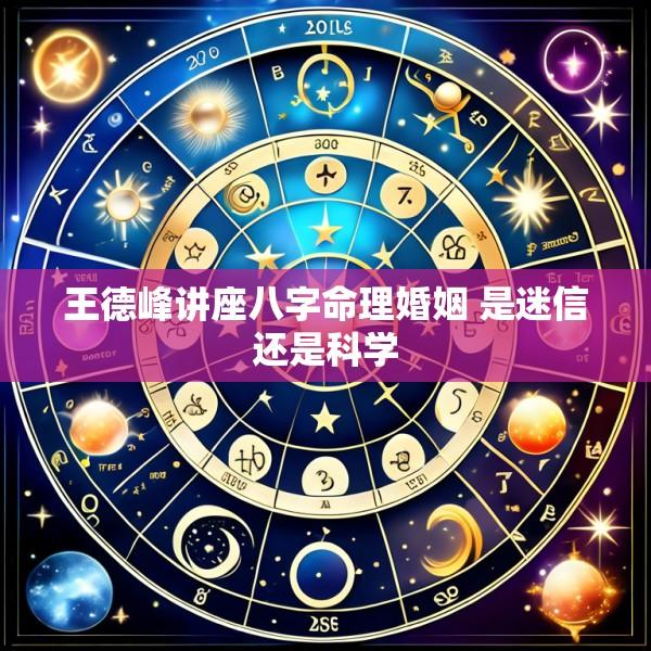 王德峰讲座八字命理婚姻 是迷信还是科学