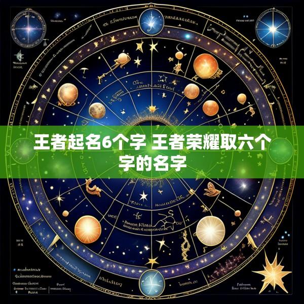 王者起名6个字 王者荣耀取六个字的名字