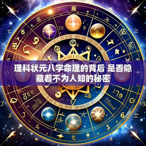 理科状元八字命理的背后 是否隐藏着不为人知的秘密