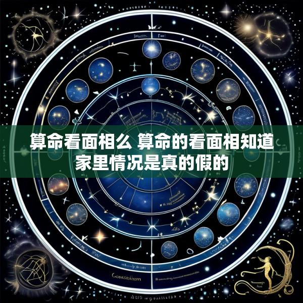 算命看面相么 算命的看面相知道家里情况是真的假的