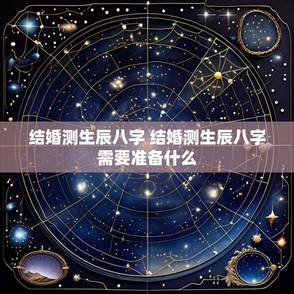 结婚测生辰八字 结婚测生辰八字需要准备什么