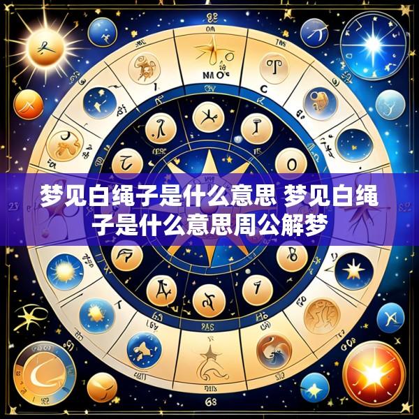 梦见白绳子是什么意思 梦见白绳子是什么意思周公解梦