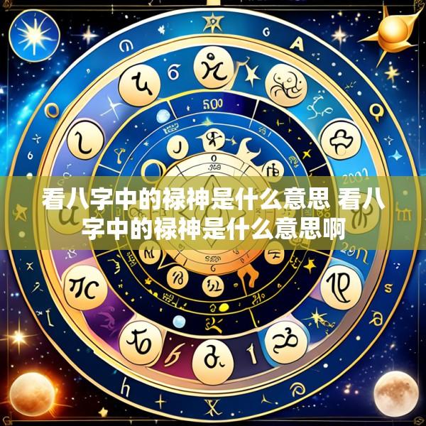 看八字中的禄神是什么意思 看八字中的禄神是什么意思啊