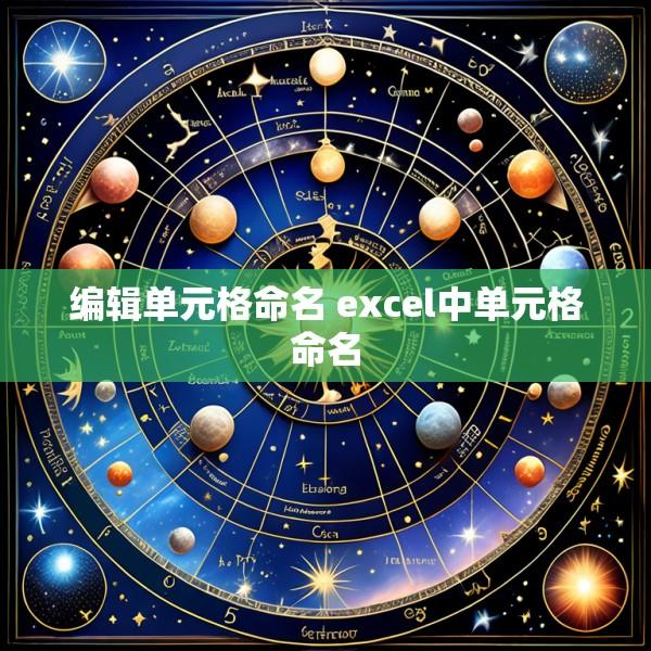 编辑单元格命名 excel中单元格命名