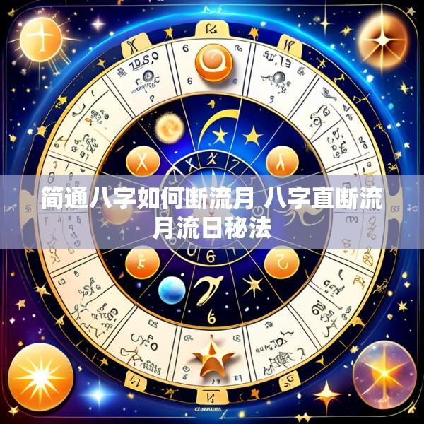 简通八字如何断流月 八字直断流月流日秘法