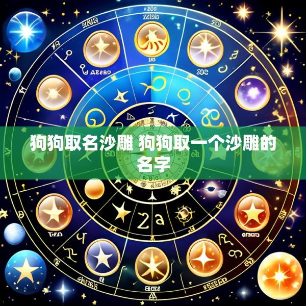 狗狗取名沙雕 狗狗取一个沙雕的名字