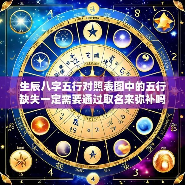 生辰八字五行对照表图中的五行缺失一定需要通过取名来弥补吗