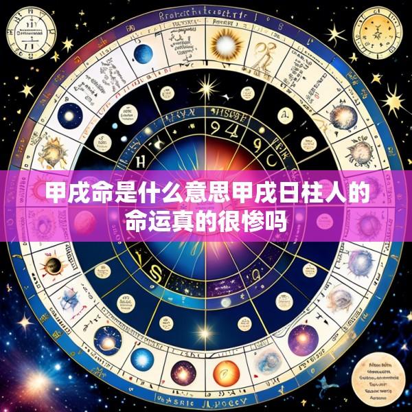 甲戌命是什么意思甲戌日柱人的命运真的很惨吗