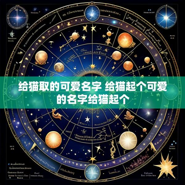 给猫取的可爱名字 给猫起个可爱的名字给猫起个