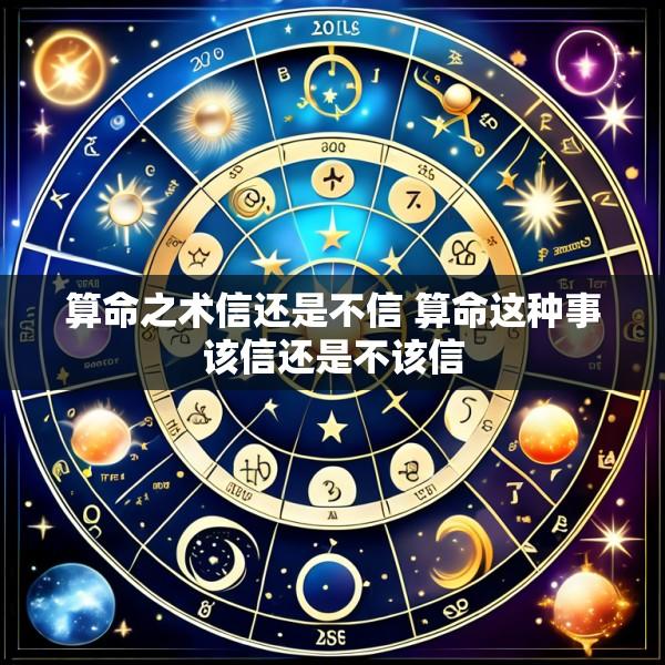 算命之术信还是不信 算命这种事该信还是不该信