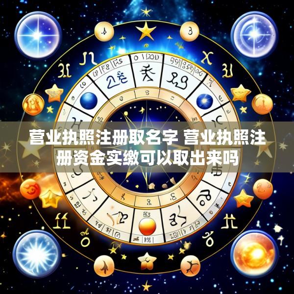 营业执照注册取名字 营业执照注册资金实缴可以取出来吗