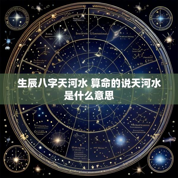生辰八字天河水 算命的说天河水是什么意思