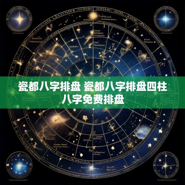瓷都八字排盘 瓷都八字排盘四柱八字免费排盘