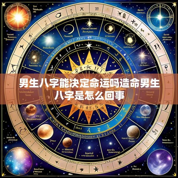 男生八字能决定命运吗造命男生八字是怎么回事