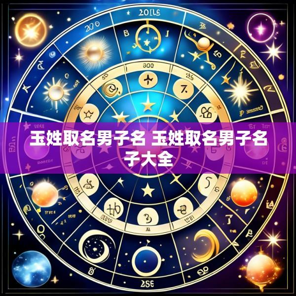 玉姓取名男子名 玉姓取名男子名子大全