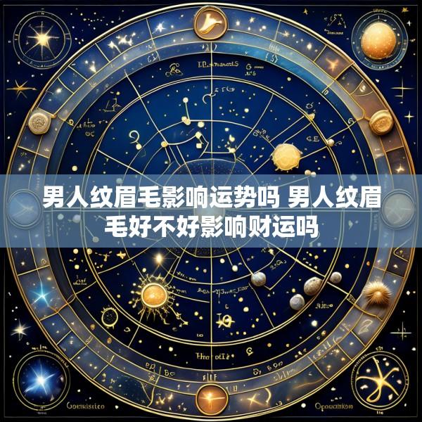 男人纹眉毛影响运势吗 男人纹眉毛好不好影响财运吗