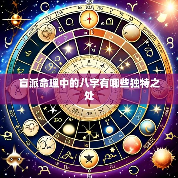 盲派命理中的八字有哪些独特之处