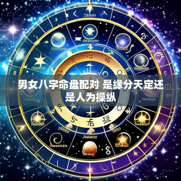 男女八字命盘配对 是缘分天定还是人为操纵