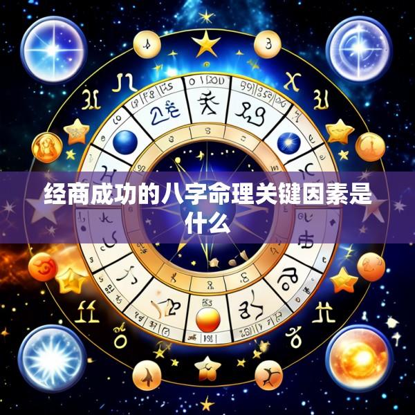 经商成功的八字命理关键因素是什么
