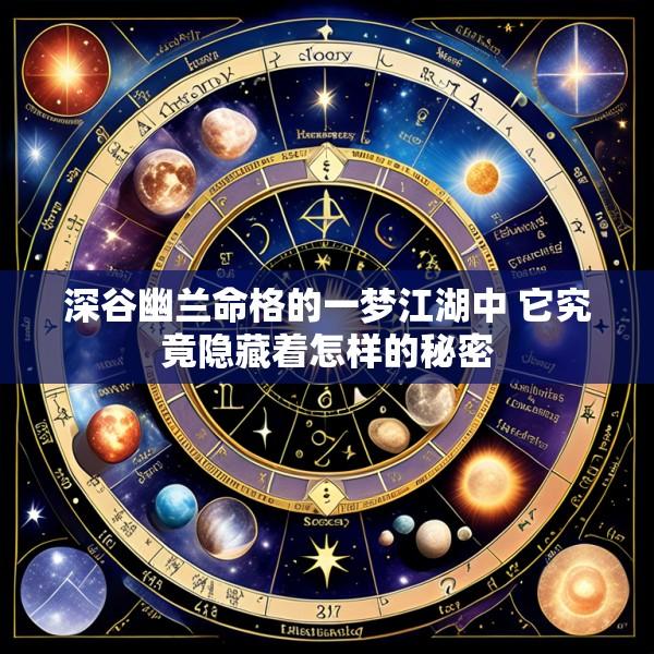 深谷幽兰命格的一梦江湖中 它究竟隐藏着怎样的秘密