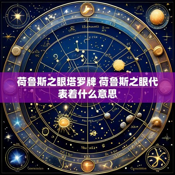 荷鲁斯之眼塔罗牌 荷鲁斯之眼代表着什么意思