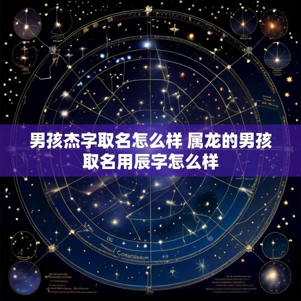 男孩杰字取名怎么样 属龙的男孩取名用辰字怎么样