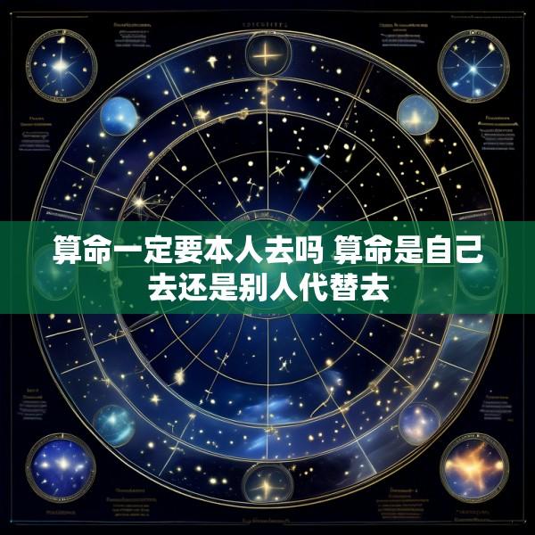 算命一定要本人去吗 算命是自己去还是别人代替去
