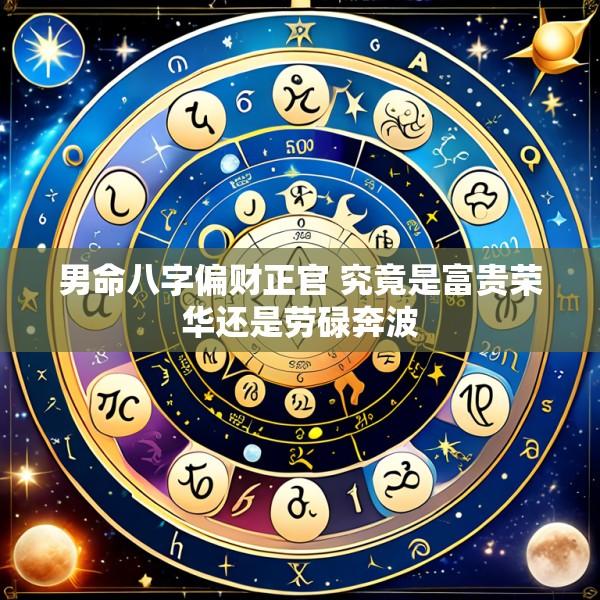 男命八字偏财正官 究竟是富贵荣华还是劳碌奔波