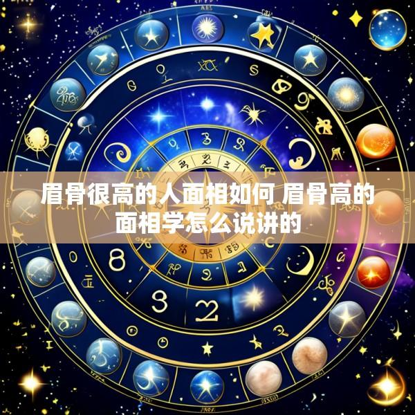 眉骨很高的人面相如何 眉骨高的面相学怎么说讲的