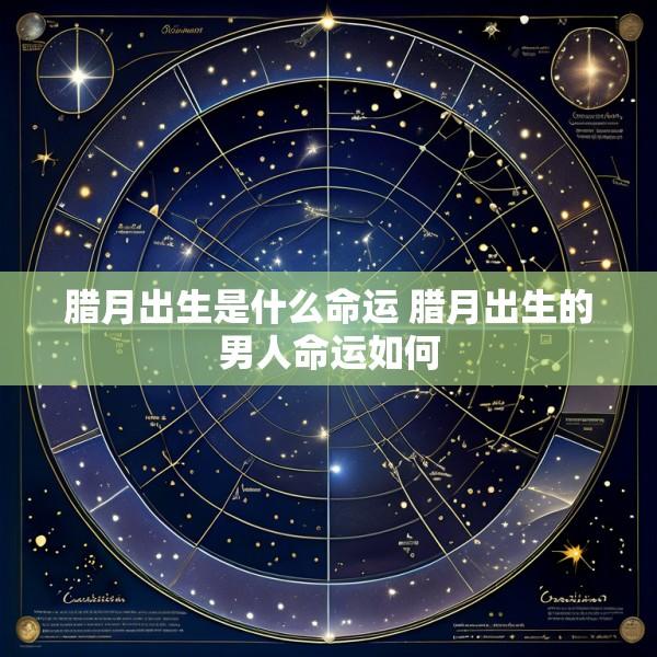 腊月出生是什么命运 腊月出生的男人命运如何